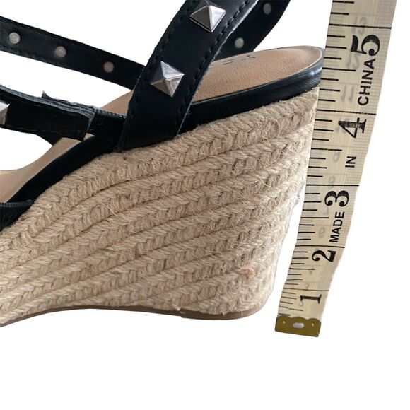 Womens Torrid Spiked Strappy Black Wedges Size 9WW Plus Size - Picture 8 of 11